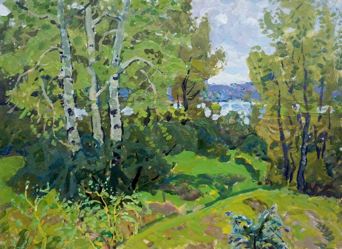 Oil painting Birch Grove Kolosovsky Georgy Sergeevich (1 of 8)