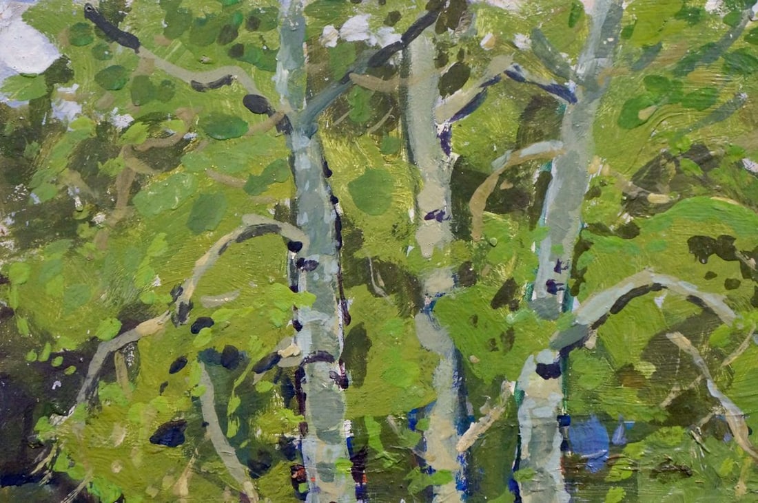 Oil painting Birch Grove Kolosovsky Georgy Sergeevich - 2