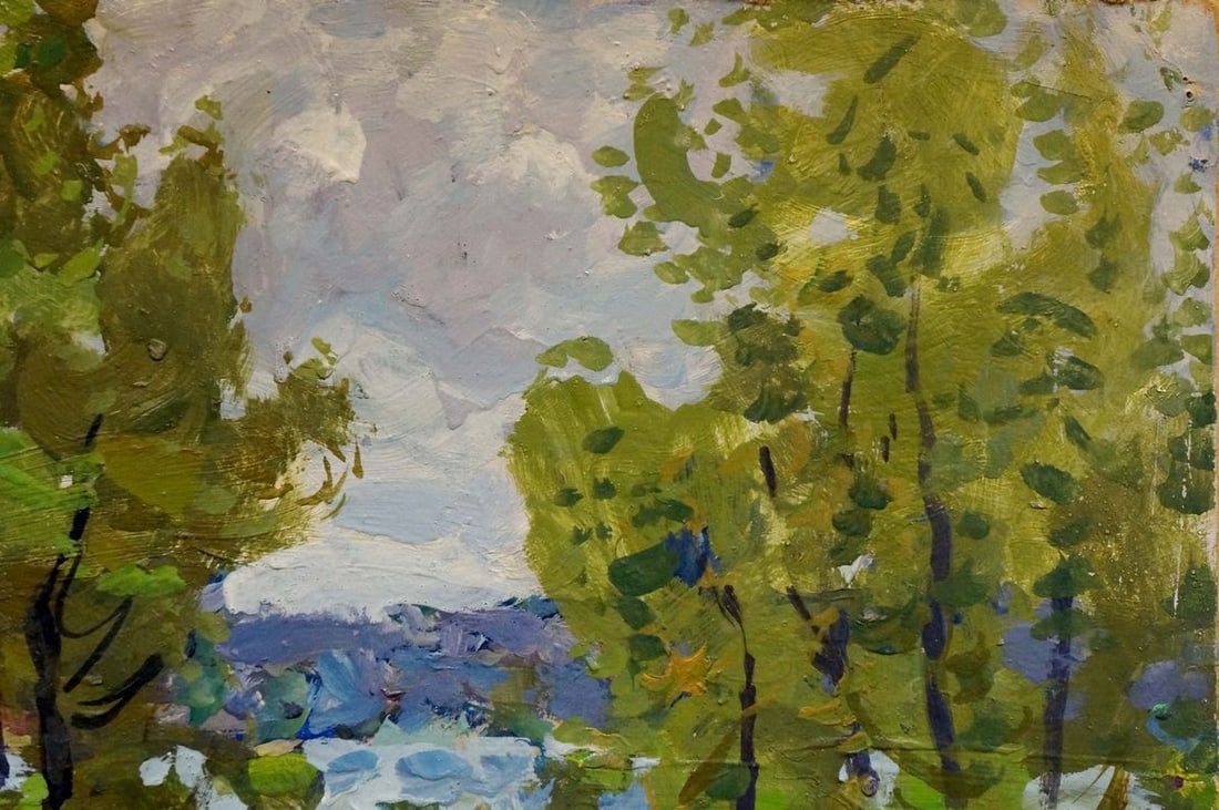 Oil painting Birch Grove Kolosovsky Georgy Sergeevich - 3