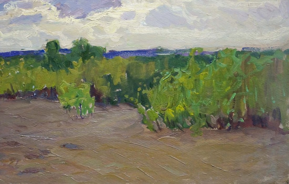 Oil painting It's starting to rain Fomin Anatoly Nikiforovich - 3