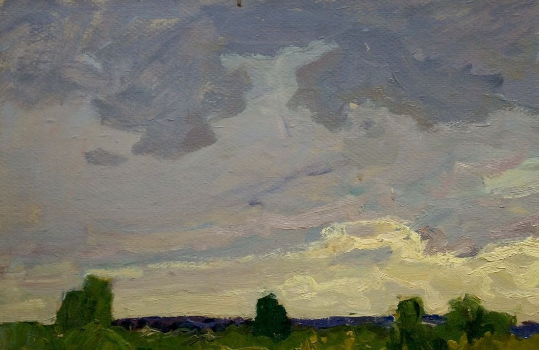 Oil painting It's starting to rain Fomin Anatoly Nikiforovich - 4