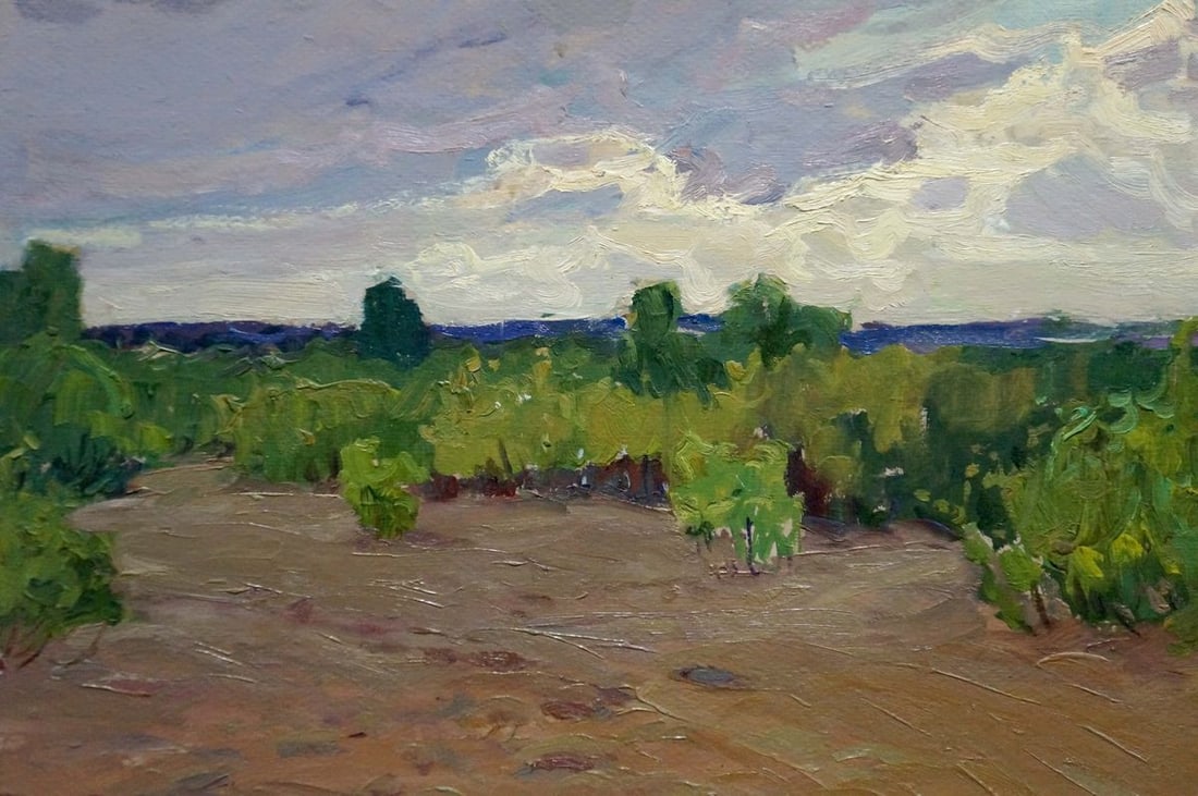 Oil painting It's starting to rain Fomin Anatoly Nikiforovich - 6
