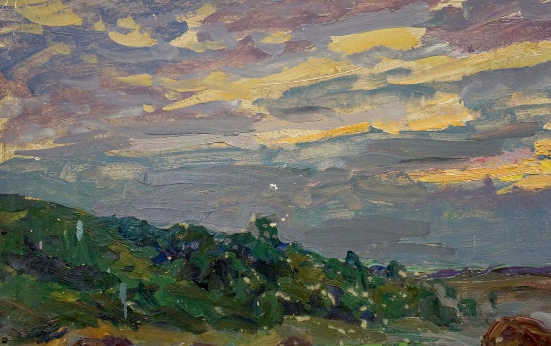 Oil painting Sunset Fomin Anatoly Nikiforovich - 2