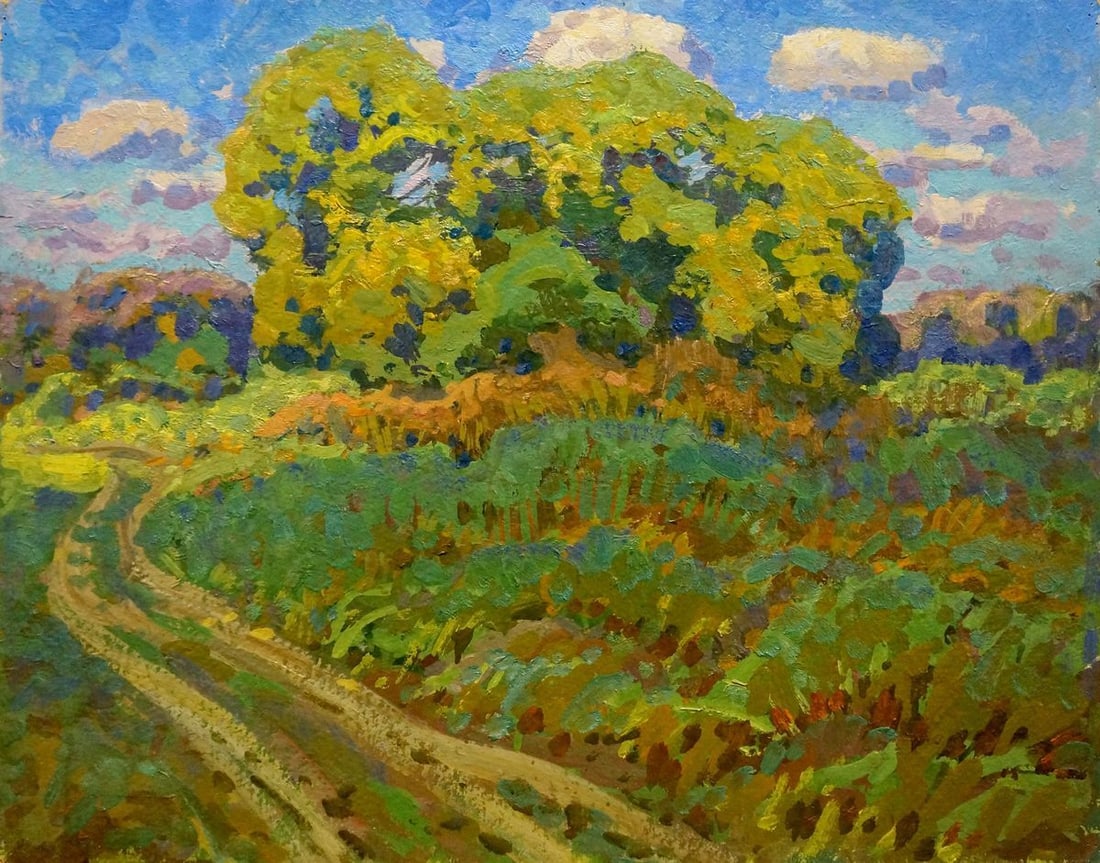 Oil painting Meadow road Ruban Grigory Savelievich (1 of 8)