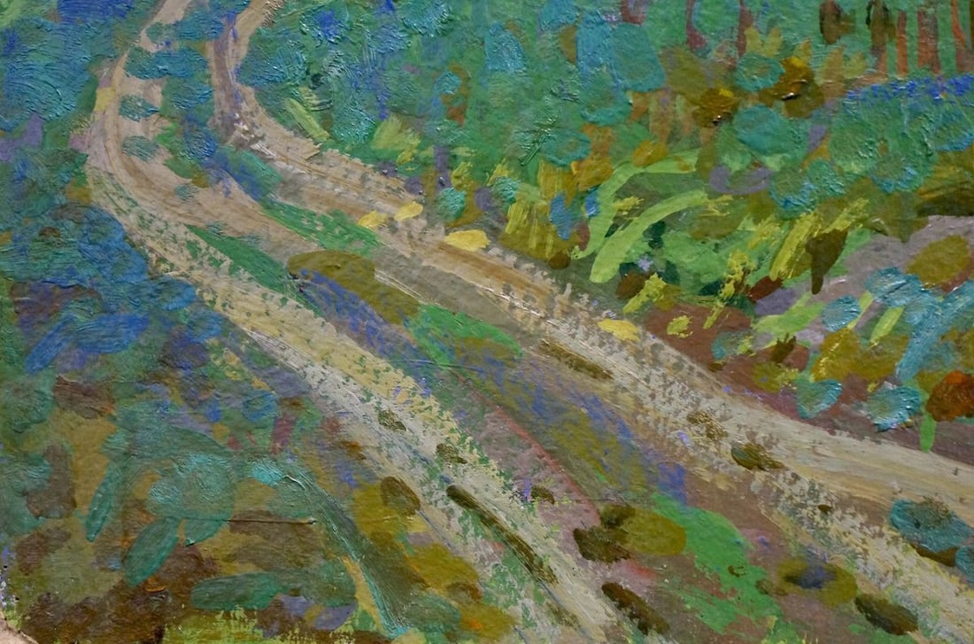 Oil painting Meadow road Ruban Grigory Savelievich - 4