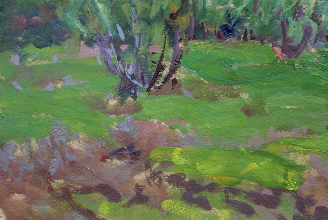 Oil painting Forest landscape Fomin Anatoly Nikiforovich - 4