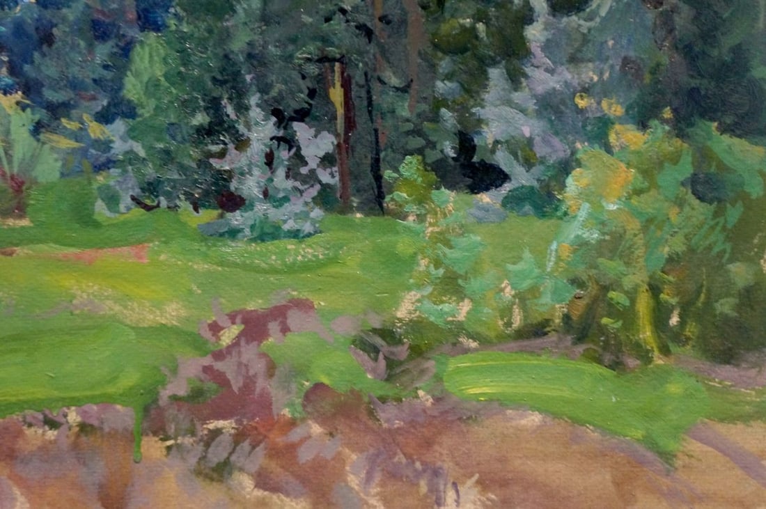 Oil painting Forest landscape Fomin Anatoly Nikiforovich - 5