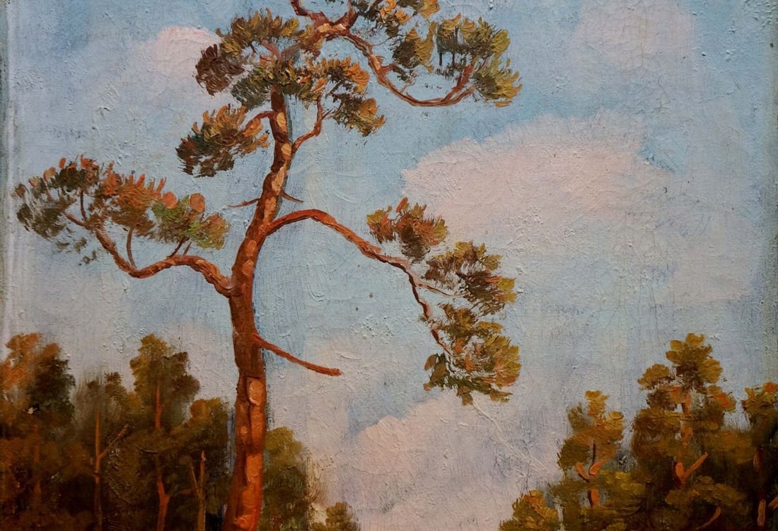 Oil painting Road to the forest - 5