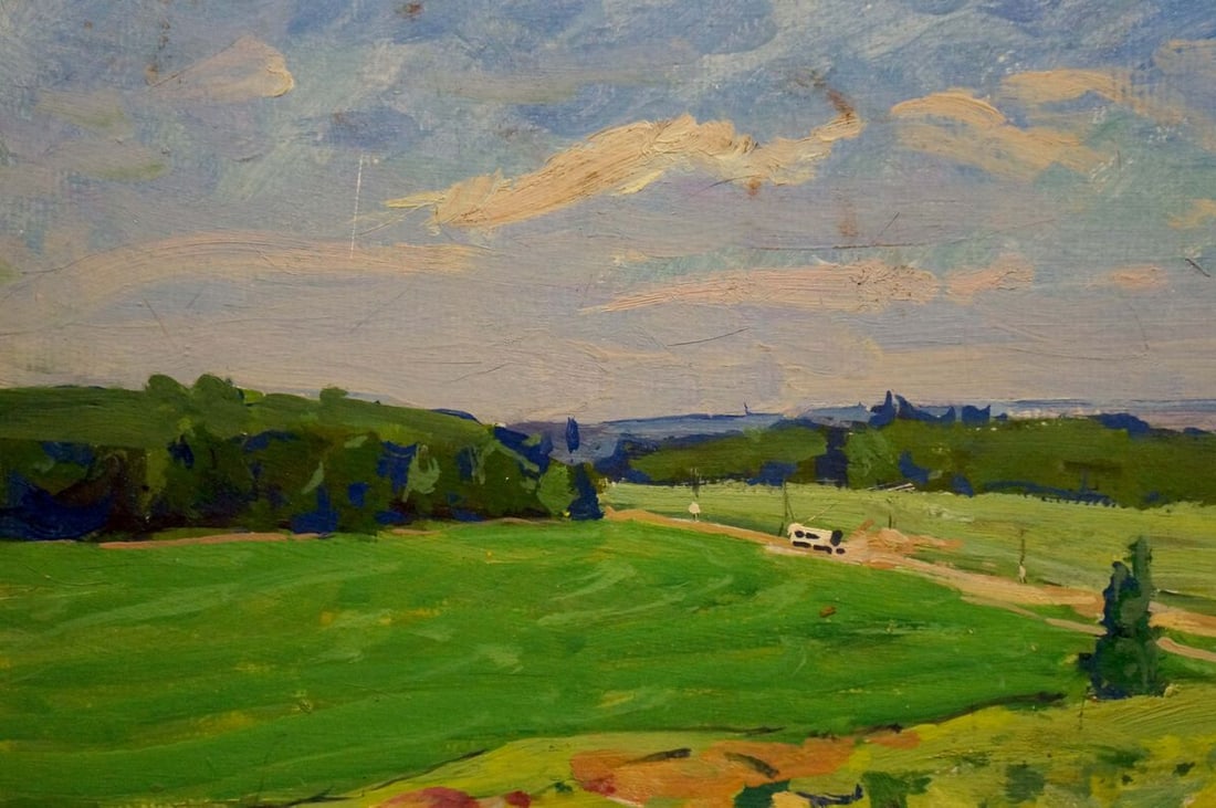 Oil painting Road to town Fomin Anatoly Nikiforovich - 2