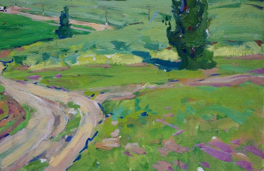 Oil painting Road to town Fomin Anatoly Nikiforovich - 5