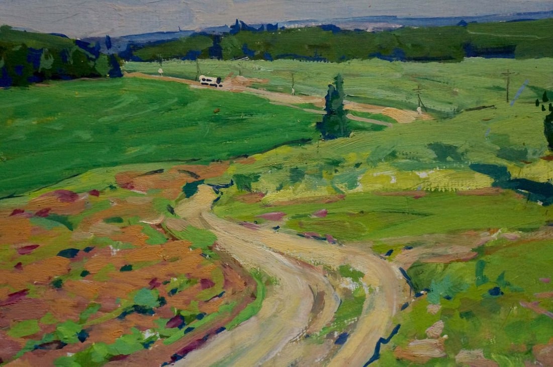 Oil painting Road to town Fomin Anatoly Nikiforovich - 6