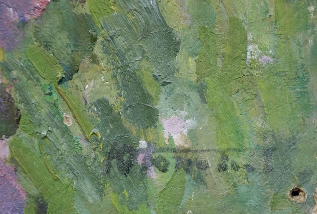 Oil painting Lilac blooms in the garden Konovalov Yuri Alexandrovich - 6