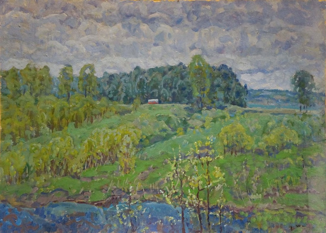 Oil painting Forest glades Kolosovsky Georgy Sergeevich (1 of 8)