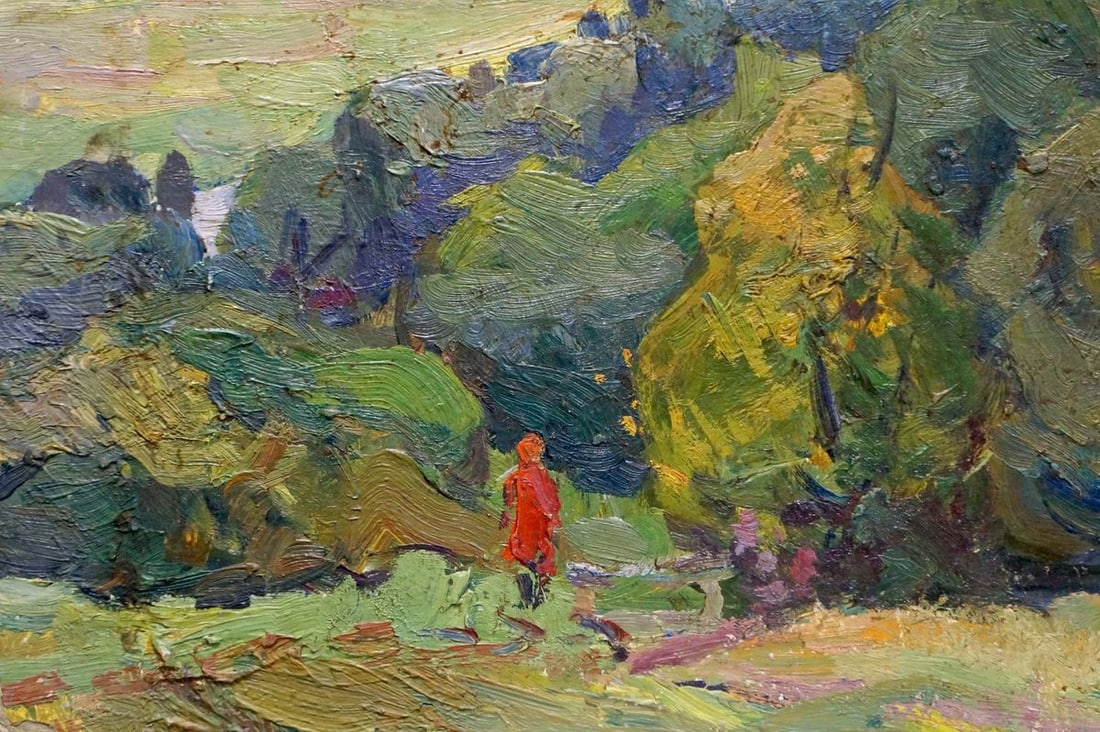 Oil painting It's a nasty day Gantman Moisey Faibovich - 4