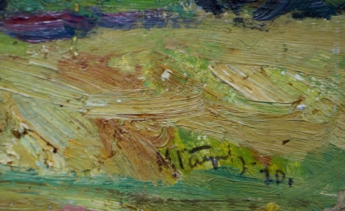 Oil painting It's a nasty day Gantman Moisey Faibovich - 6