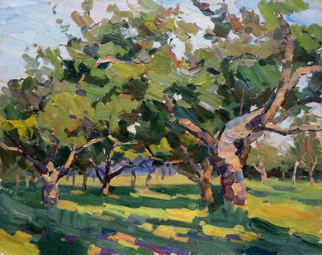 Oil painting Forest park Martynov Nikolay Ustinovich (1 of 8)