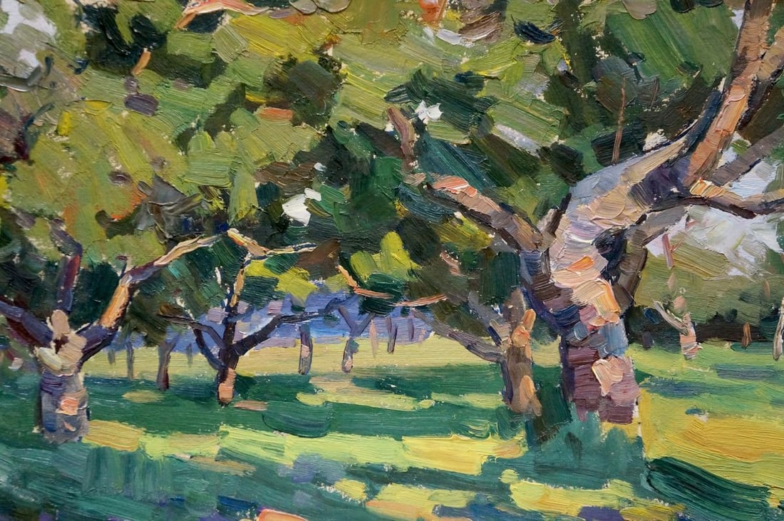 Oil painting Forest park Martynov Nikolay Ustinovich - 6