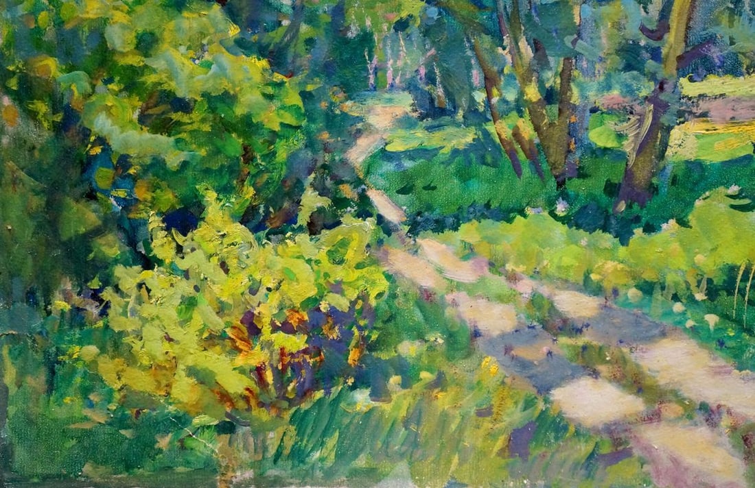 Oil painting Road in the forest Fashchenko Leonid Grigorievich - 4