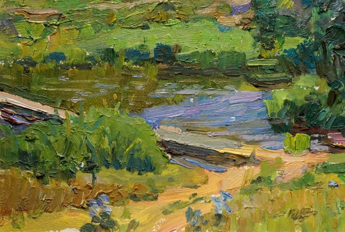 Oil painting Landscape Stepan Filippovich Golub - 4