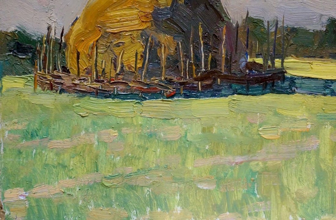 Oil painting Haystacks Mordovets Andrey Nikitich - 2