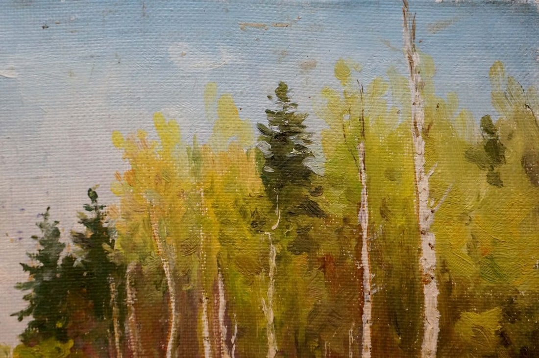 Oil painting Forest landscape Chernyshevsky Petr Akimovich - 3