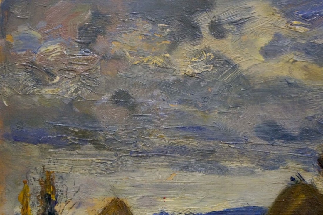 Oil painting Haystacks Popov Igor Alexandrovich - 2