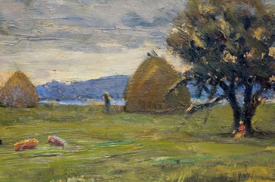 Oil painting Haystacks Popov Igor Alexandrovich - 6