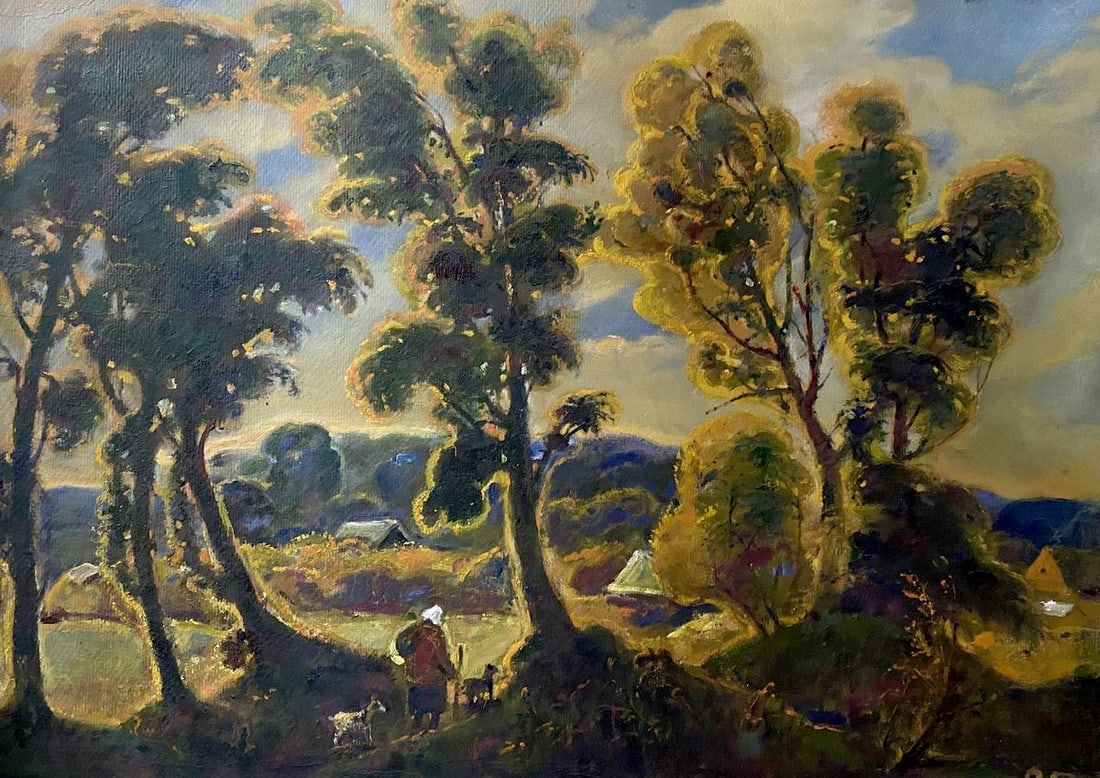 Oil painting Evening Litvinov Oleg Arkad'yevich (1 of 9)