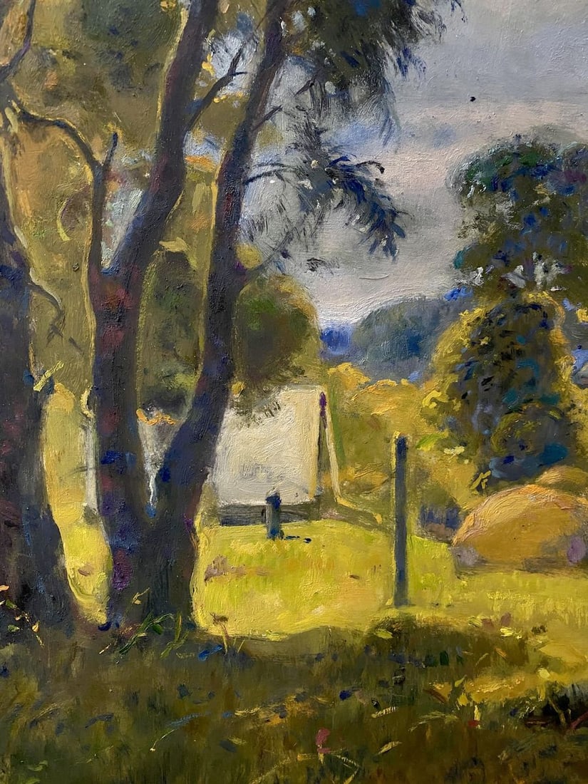 Oil painting Landscape with stacks Litvinov Oleg Arkad'yevich - 2