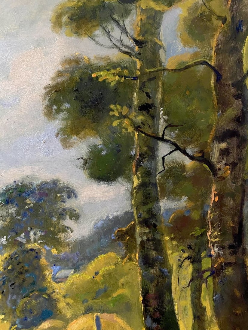 Oil painting Landscape with stacks Litvinov Oleg Arkad'yevich - 7