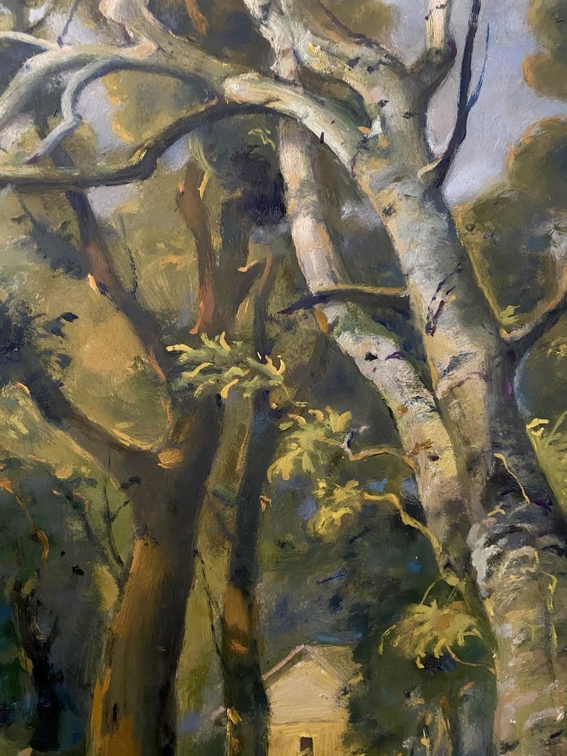 Oil painting Landscape with a birch Litvinov Oleg Arkad'yevich - 6