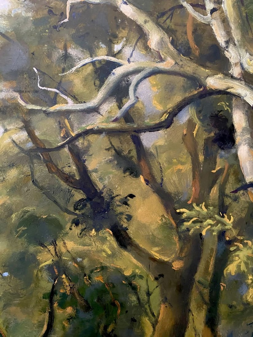 Oil painting Landscape with a birch Litvinov Oleg Arkad'yevich - 7