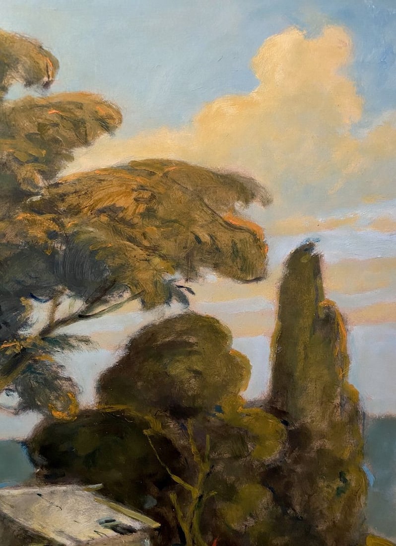 Oil painting White roof Litvinov Oleg Arkad'yevich - 9