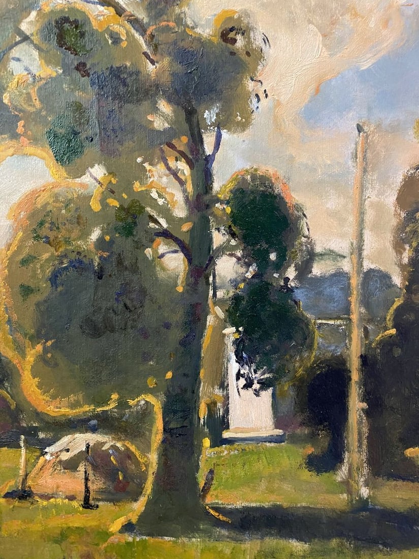 Oil painting Evening outskirts Litvinov Oleg Arkad'yevich - 2