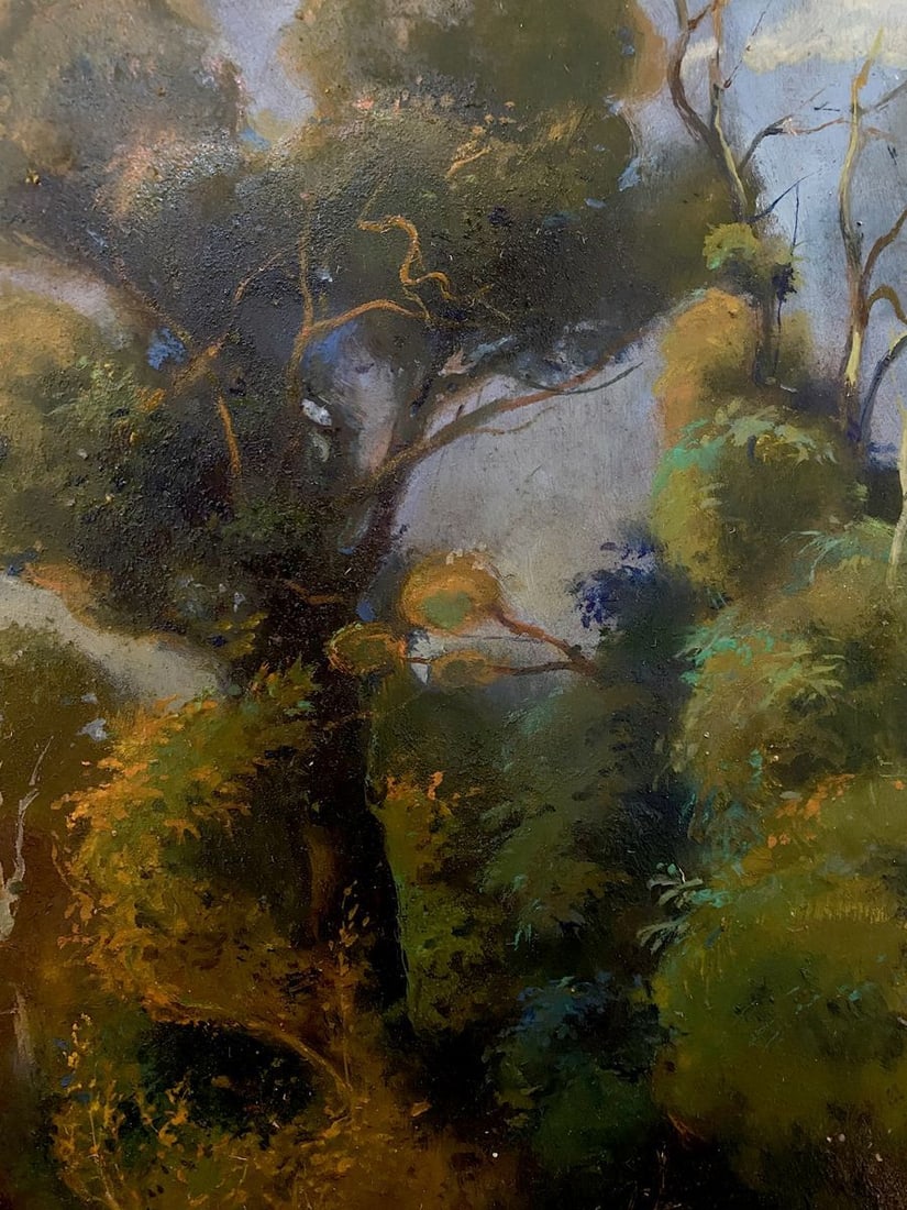 Oil painting Aunt Masha and the goats Litvinov Oleg Arkad'yevich - 6