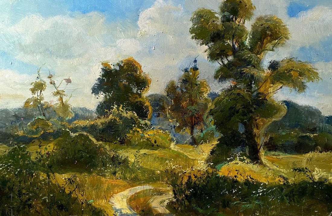 Oil painting The end of the summer Litvinov Oleg Arkad'yevich (1 of 9)