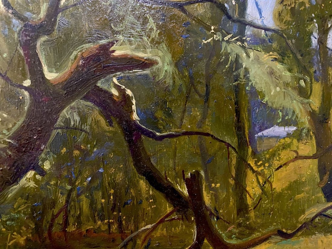 Oil painting Broken tree Litvinov Oleg Arkad'yevich - 4