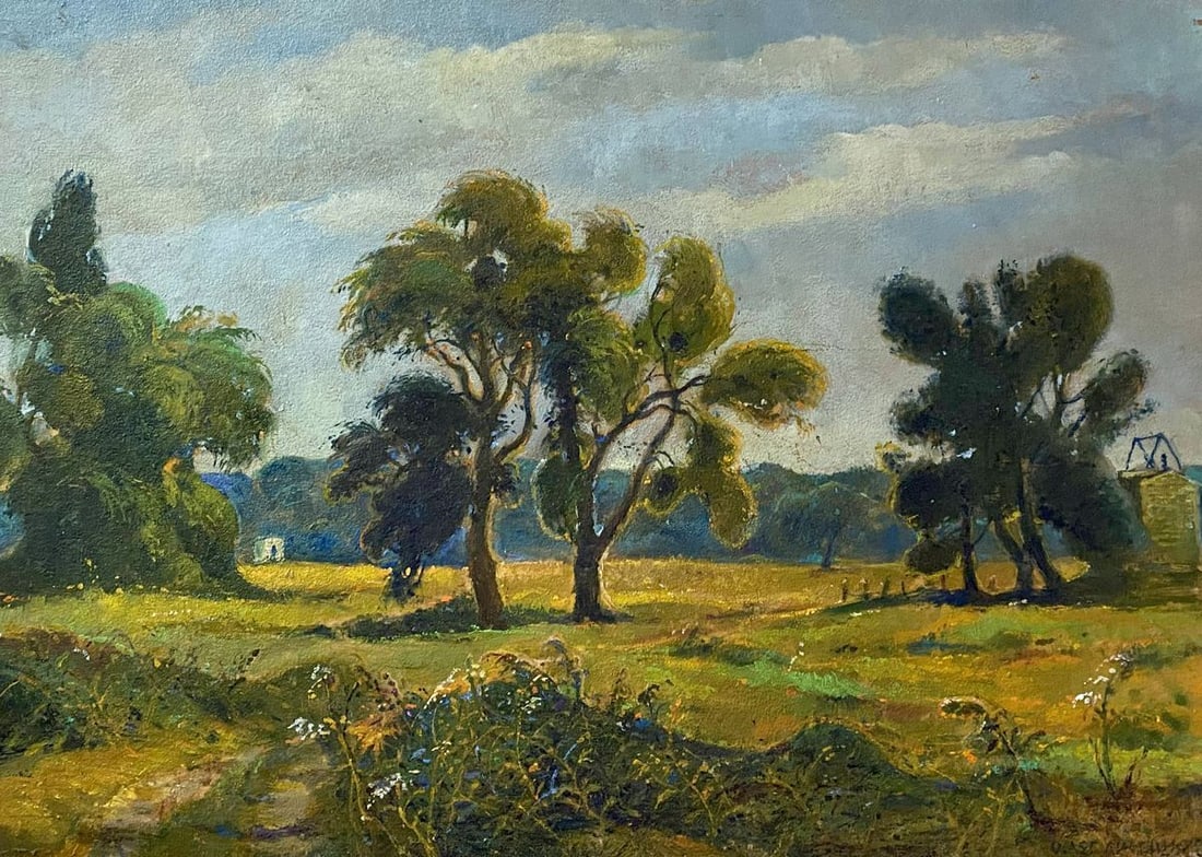 Oil painting In field Litvinov Oleg Arkad'yevich (1 of 10)
