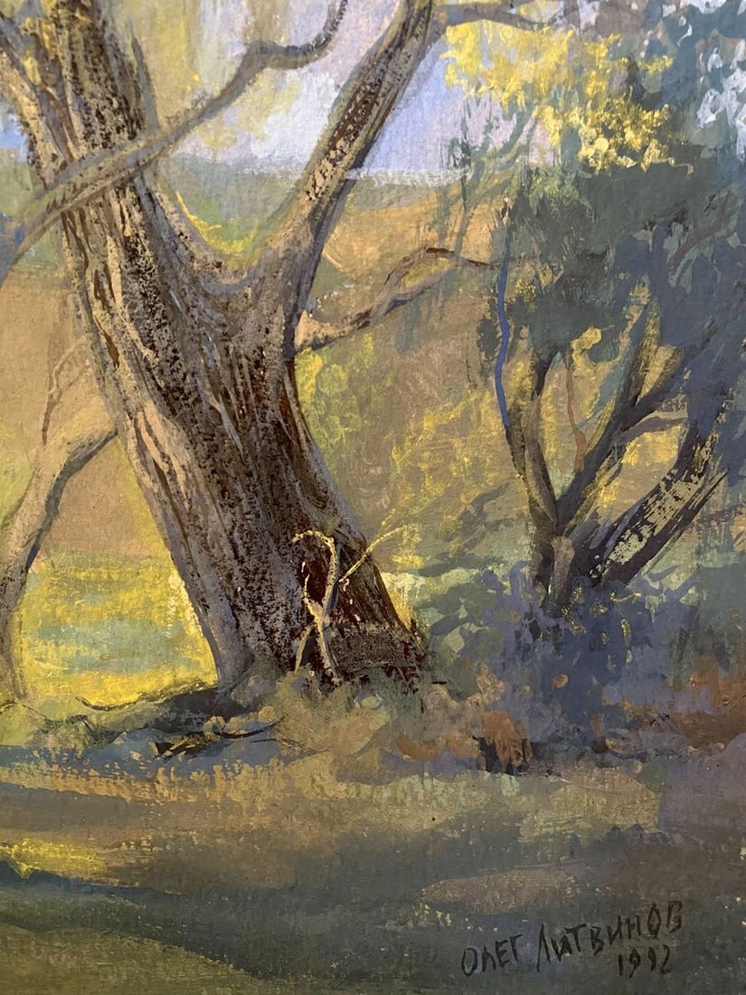 Tempera painting Yamaia Litvinov Oleg Arkad'yevich - 3