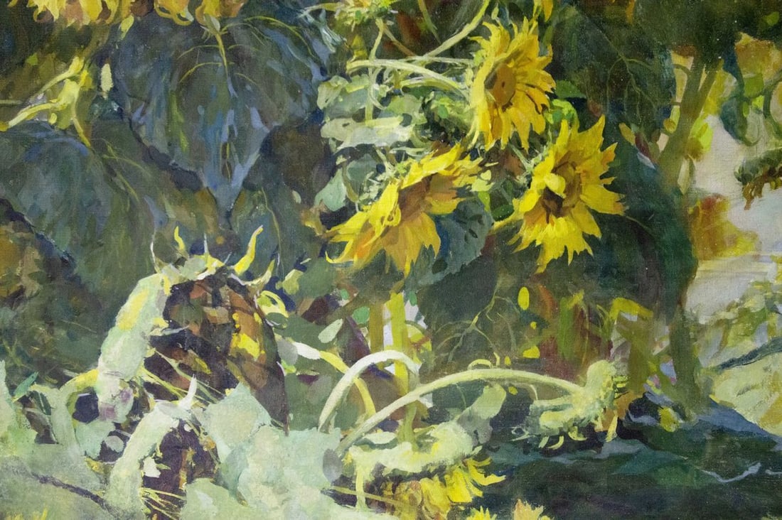 Oil painting Sunflowers are growing Sidoruk Vladimir Fedorovich - 4