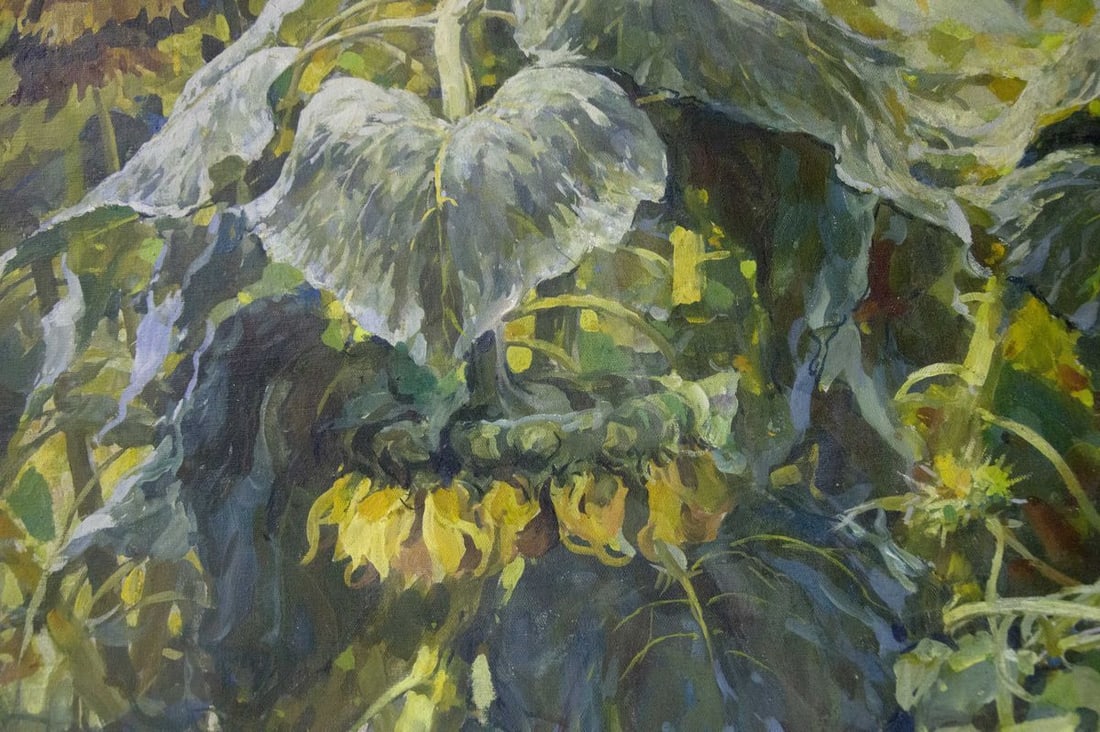 Oil painting Sunflowers are growing Sidoruk Vladimir Fedorovich - 5