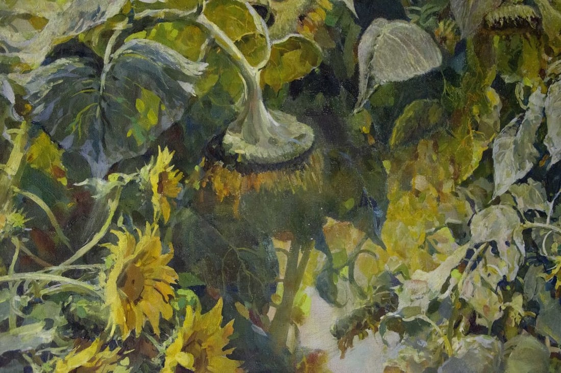 Oil painting Sunflowers are growing Sidoruk Vladimir Fedorovich - 6