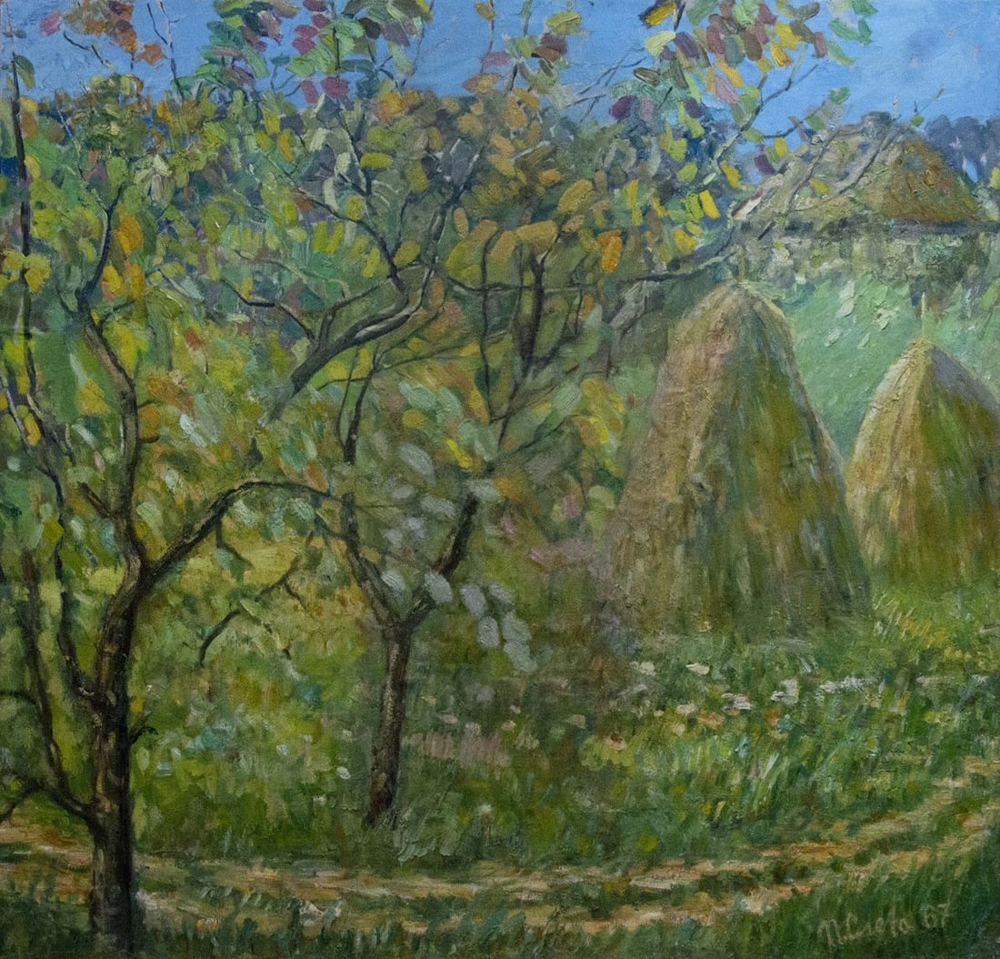 Oil painting At the village (1 of 9)