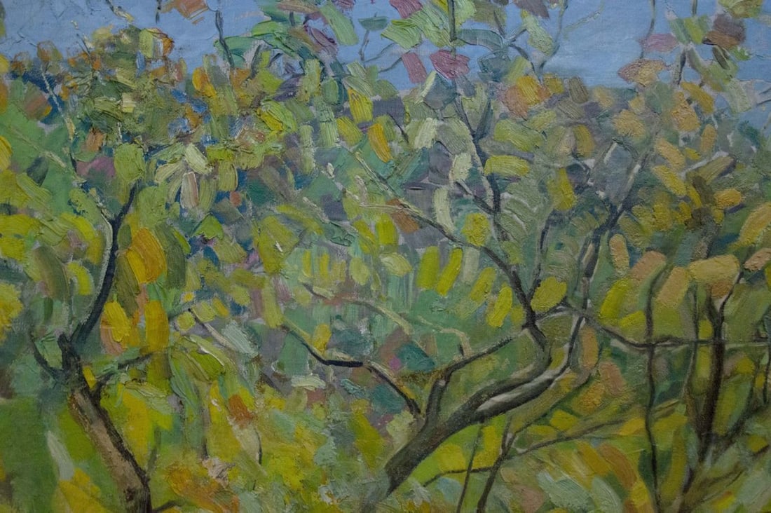 Oil painting At the village - 2