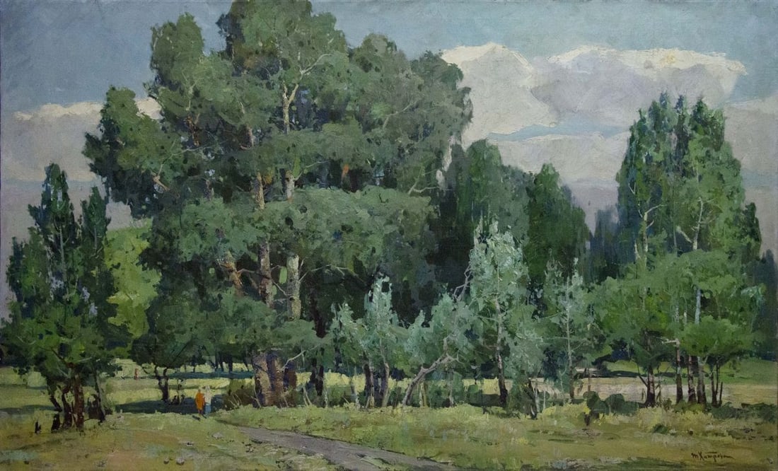 Oil painting Walk through the woods (1 of 10)