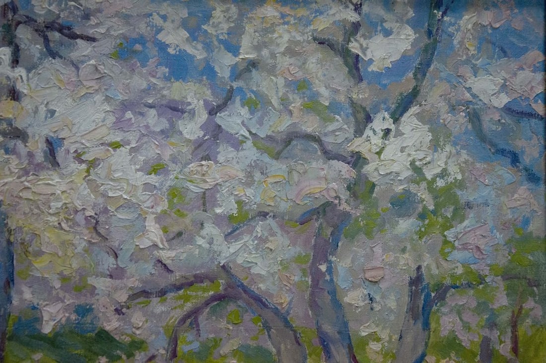 Oil painting Trees are blooming Kogan-Shats Matvey Borisovich - 3
