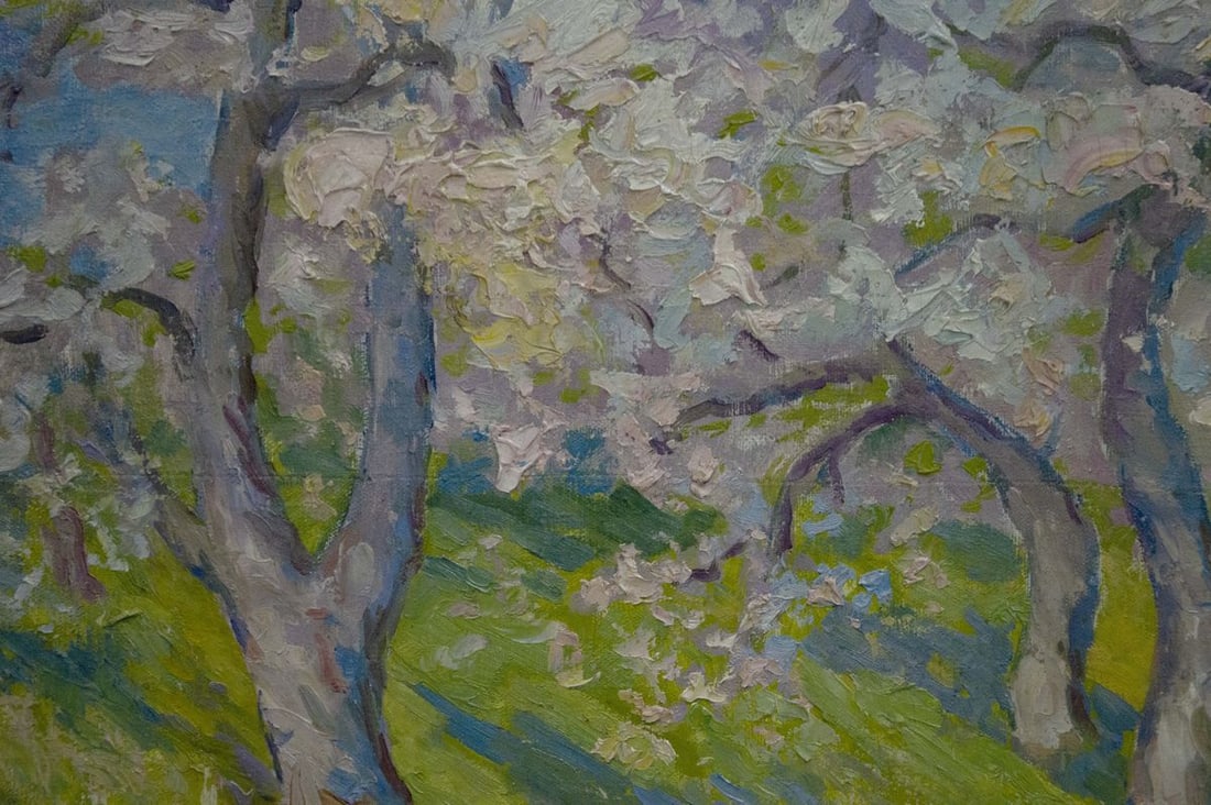 Oil painting Trees are blooming Kogan-Shats Matvey Borisovich - 5