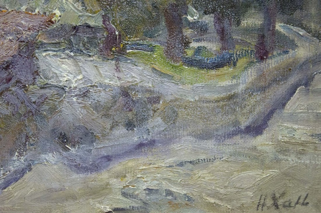 Oil painting Landscape in private areas Khan Nikolay Alekseevich - 3
