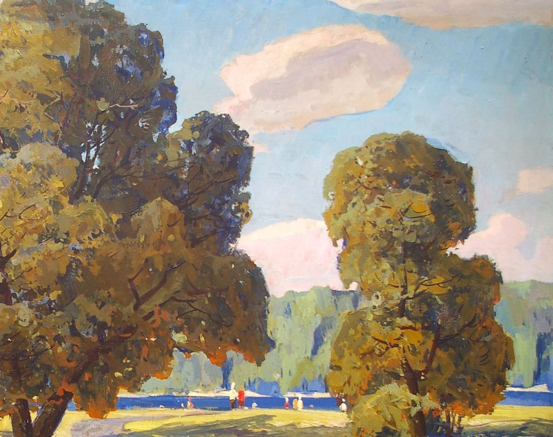 Oil painting Forest park Khitrova Tamara Alexandrovna - 5