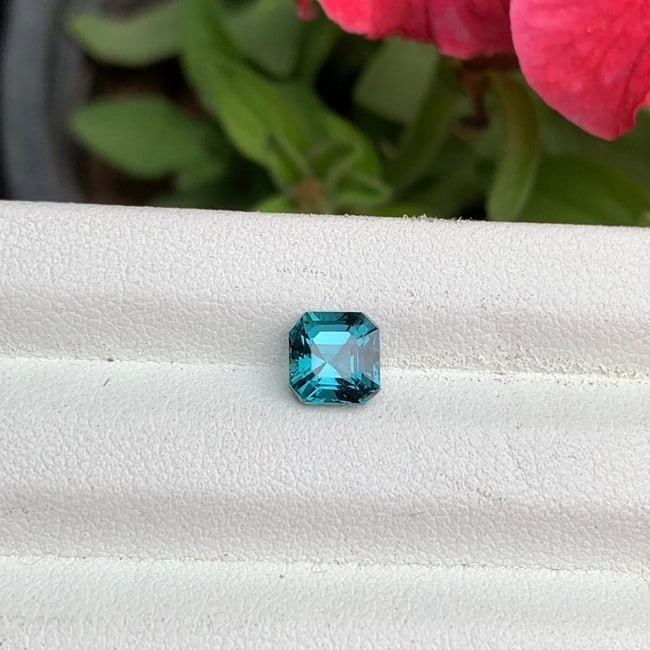 Navy Blue Tourmaline Gemstone: 1.30 Carat, Asscher Cut, Afghani Origin: Title: Navy Blue Tourmaline Gemstone: 1.30 Carat, Asscher Cut, Afghani OriginDescription: Item detailsHighlightsHandpicked by GemsAndJewelsUSASupplies for making craftsGemstone: TourmalineCarat weight